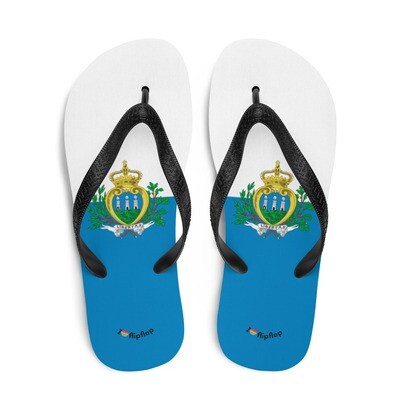 San Marino Flag National Sleepers Unisex  Sandal Flip Flop