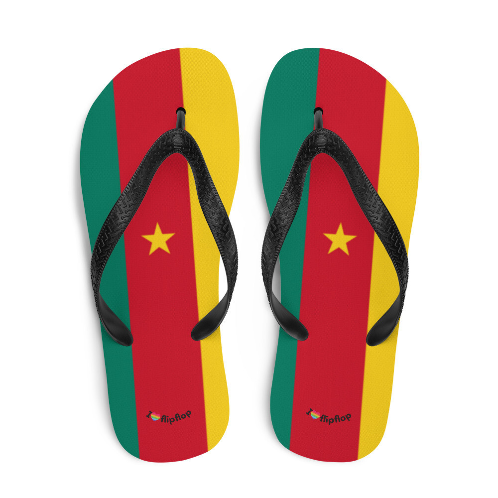 Cameroon Flag Country Flip Flop Sandal Slippers Unisex