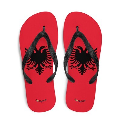 Albania National Flag Flip Flop Sandals Slippers Unisex