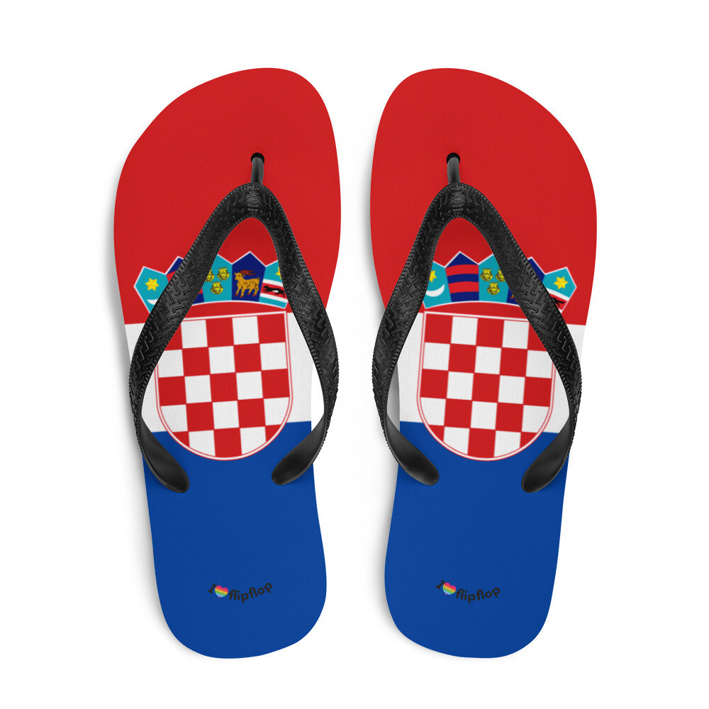 Croatia National Flag Flip Flop Sandal Slippers unisex