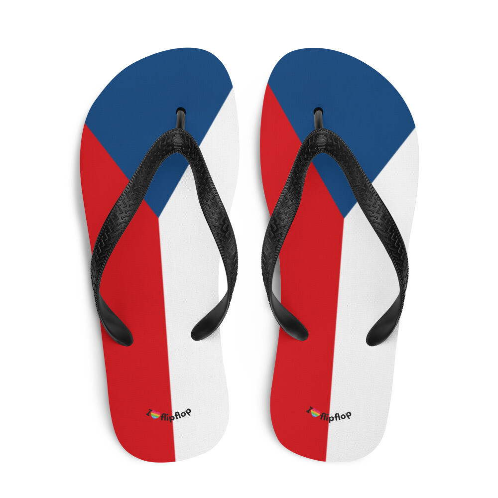 Czech Republic Flag Flip Flop Sandal Slippers Unisex