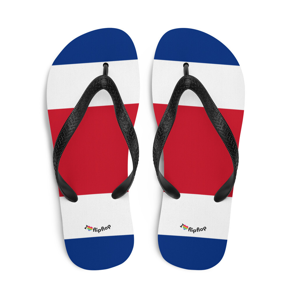 Costa Rica Flag Flip Flop Sandal Slippers Unisex