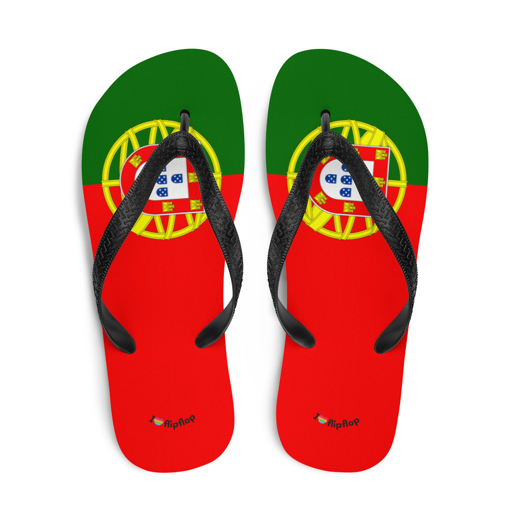 Portugal Flag Flip Flop Sandal Slippers Thong Unisex