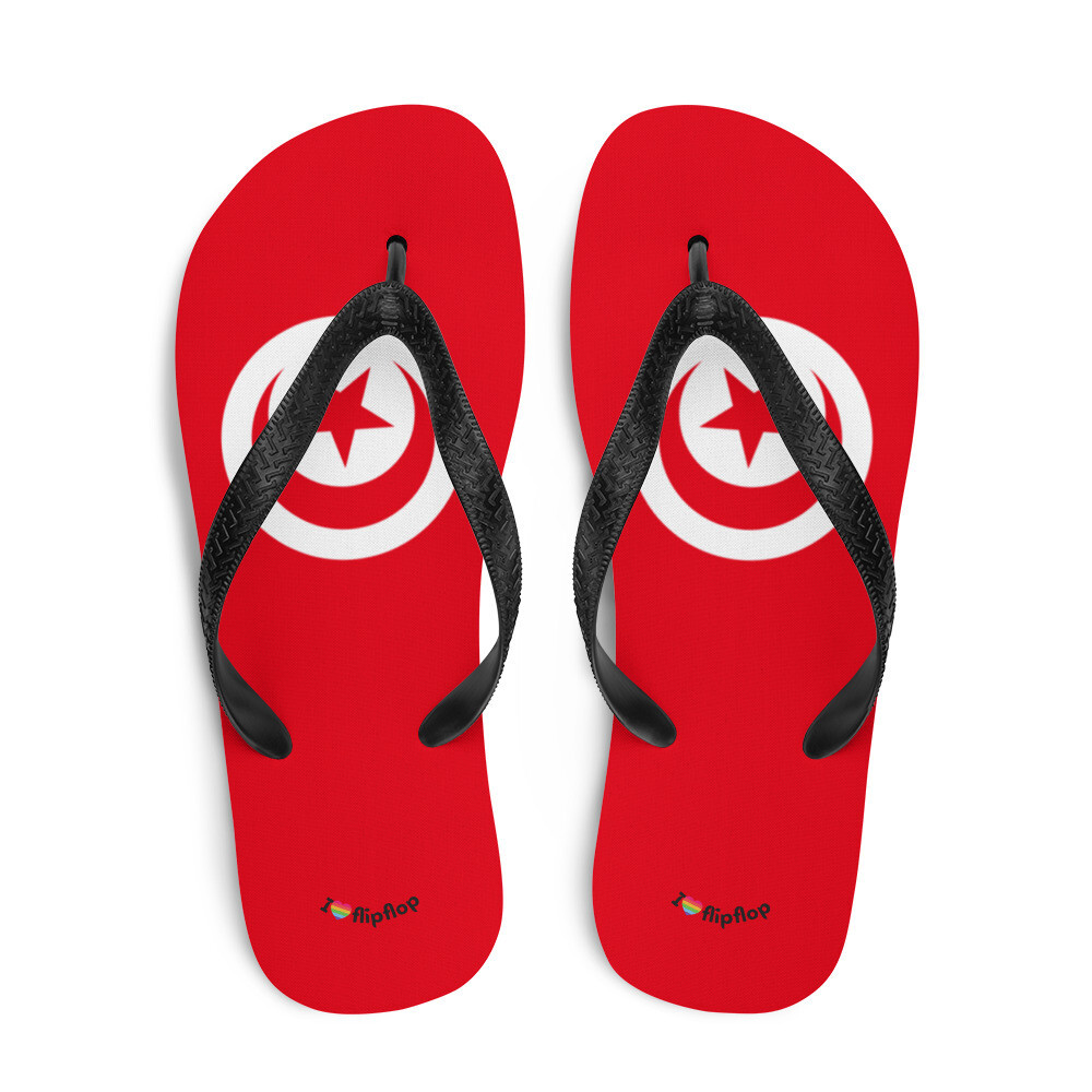 Tunisia Flag Flip Flop Sandal Slippers Unisex