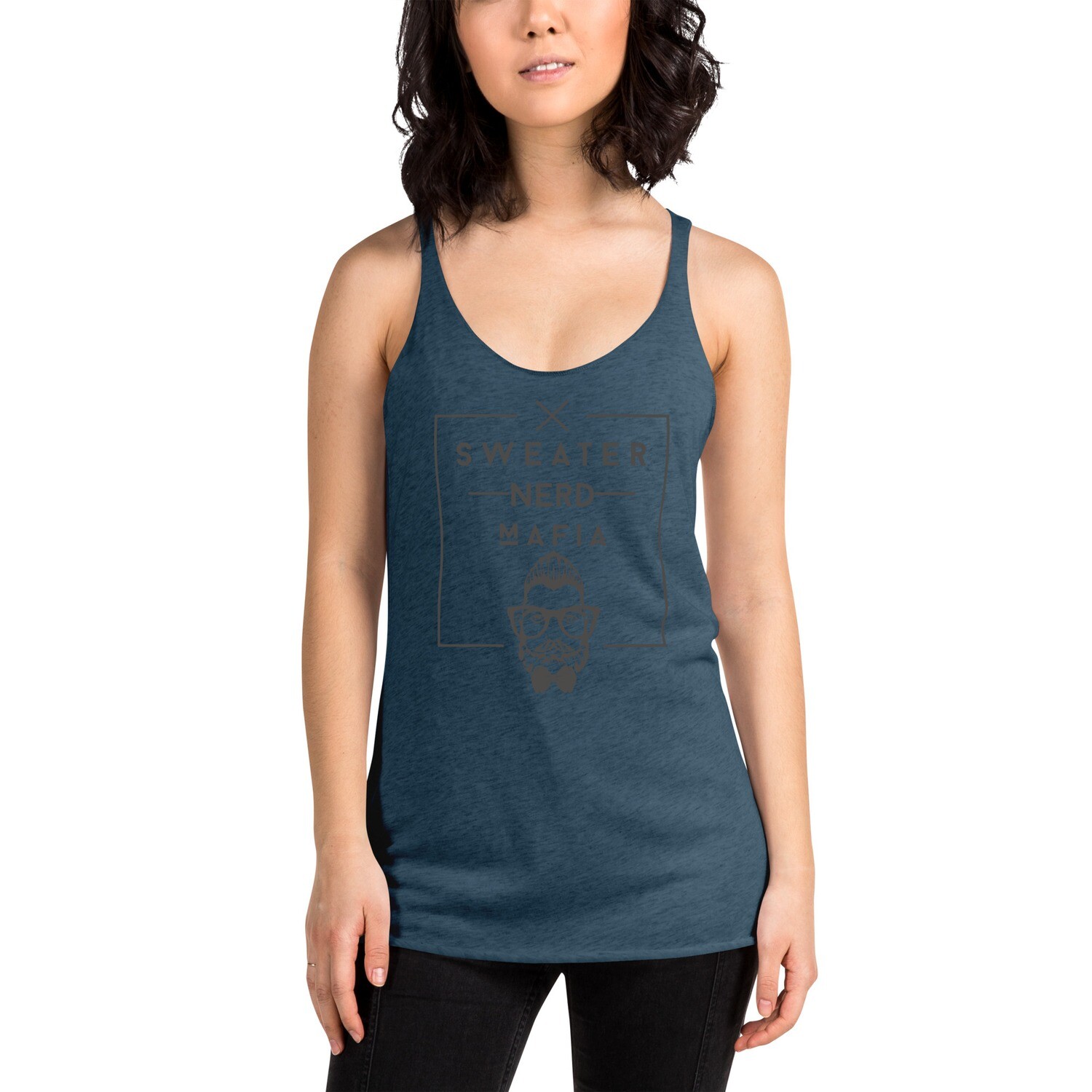 'Stache Racerback Tank