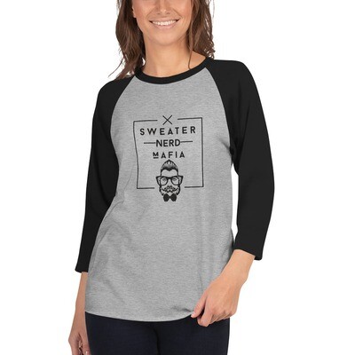 'Stache 3/4 Sleeve Raglan