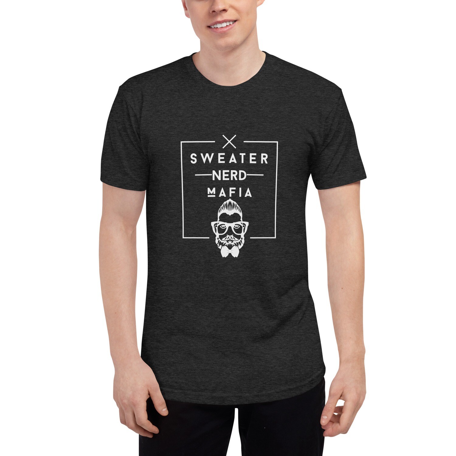 'Stache Tri-Blend Track Shirt