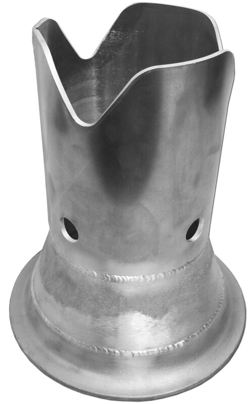 &quot;The Shorty&quot; Aluminum Flange to Aluminum Reducer Crown Adapter