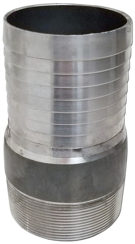 Steel Hose Barb to MNPT Nipple Adapter