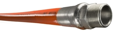 Piranha® Mainline Thermoplastic Sewer Cleaning Hose - [Orange - 1" x Up to 1500' - 2500 PSI]