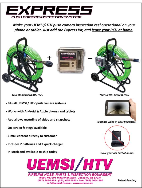 Express Push-Pole Wireless Camera Inspection Kit