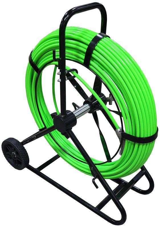 UEMSI/HTV &#39;Legacy&#39; Push Reel Frame w/Wheels and 200&#39; of Terminated Cable