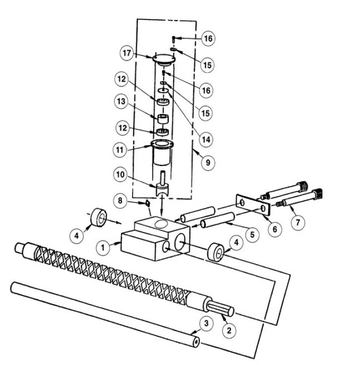Power Winch Level Wind Assembly