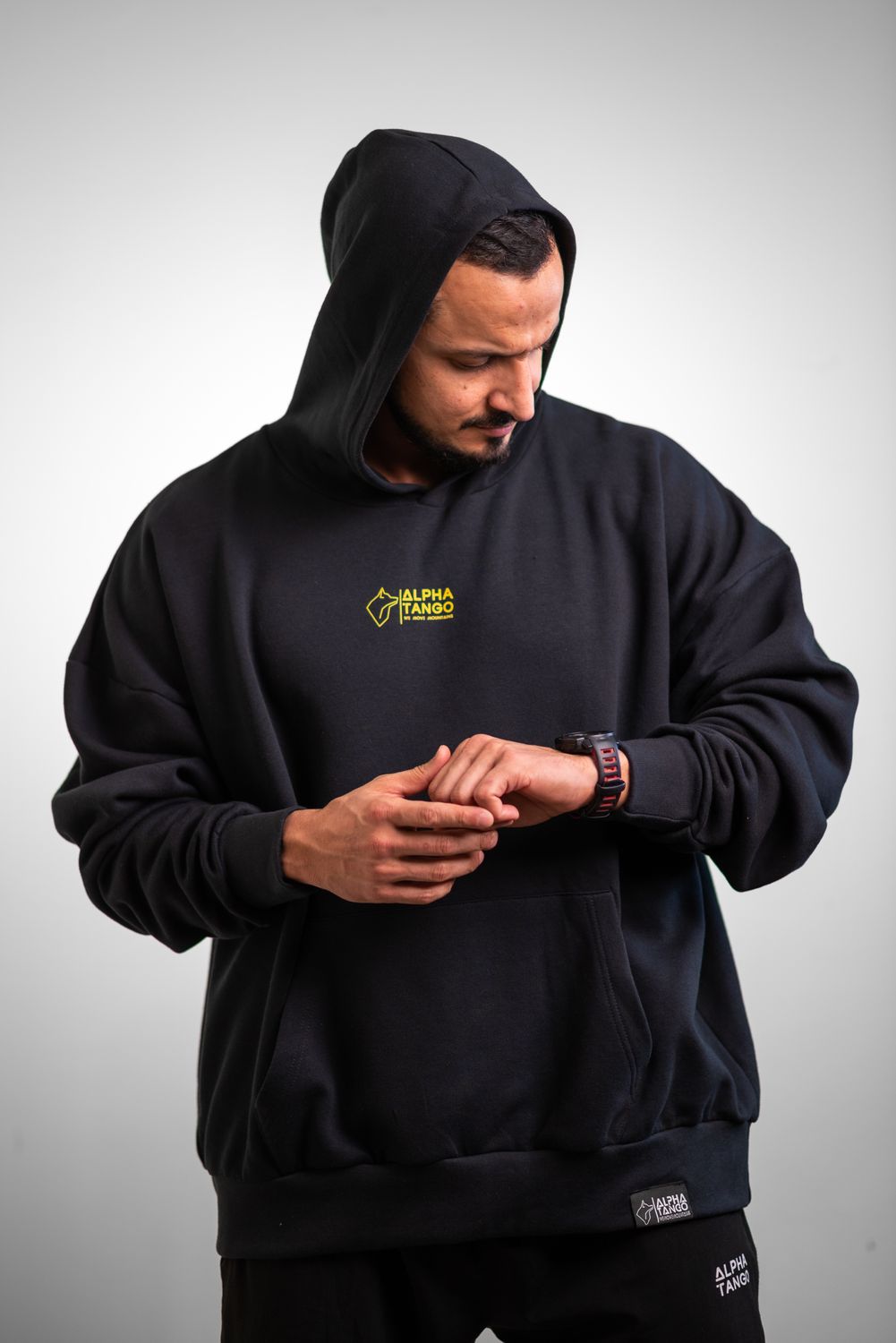 OVERSIZED Hoodie BLACK/GOLD