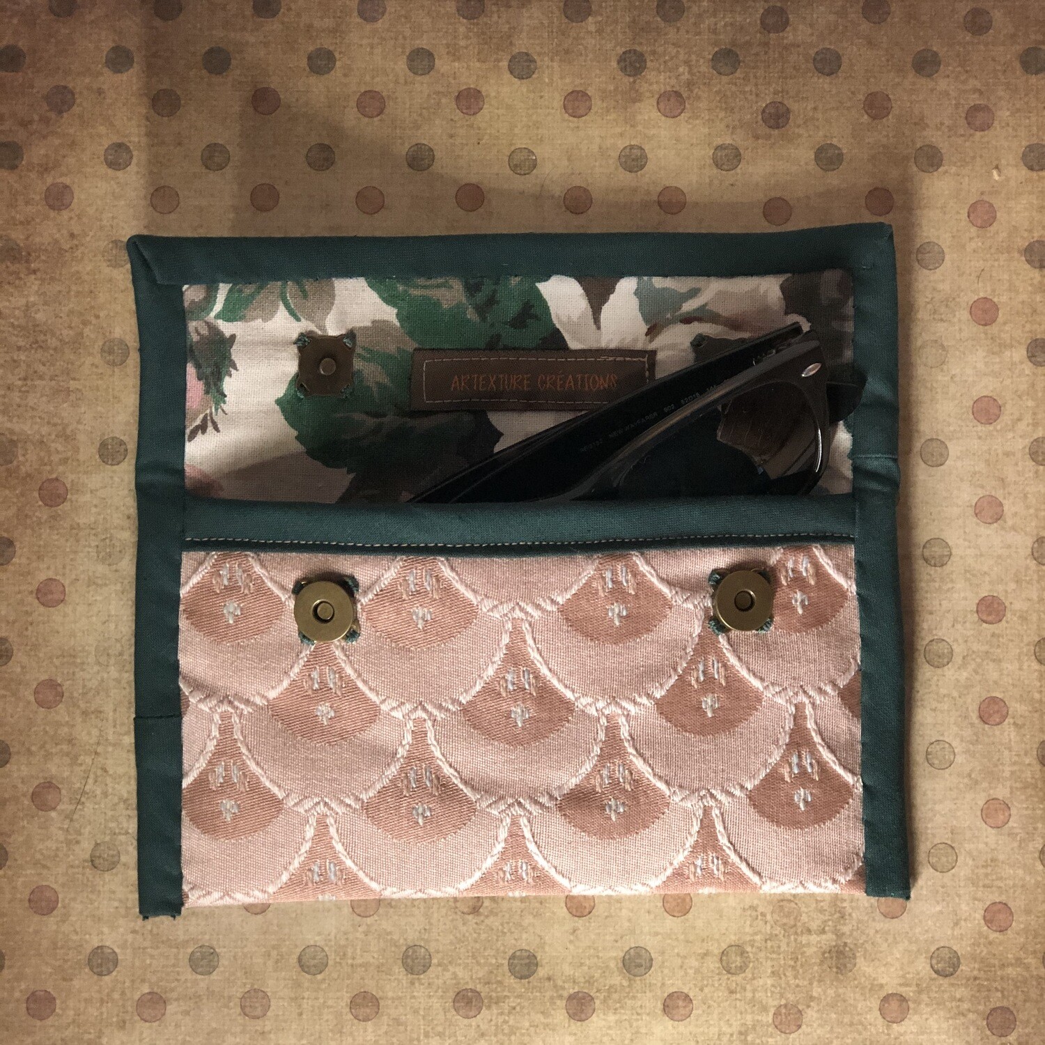 Pochette à lunettes/gsm rose