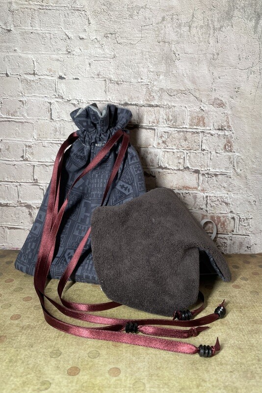 Masque de nuit chat graphique gris