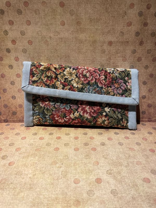 Pochette à lunettes/gsm fleurie