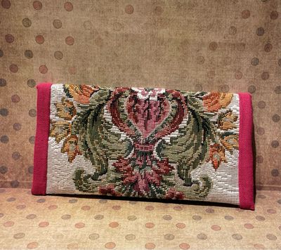 Pochette à lunettes/gsm feuilles d'acanthes