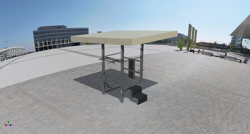 Station compacte 4 faces en Acier Inoxydable