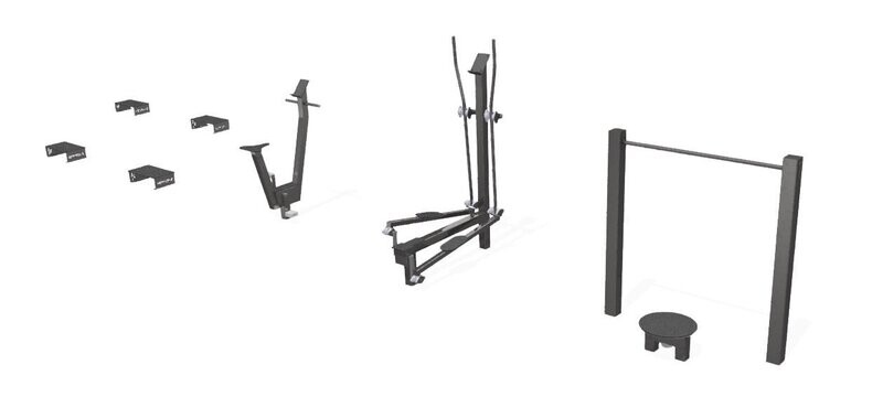 Kit Complet Plateau Fitness Acier Inoxydable