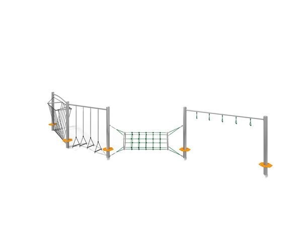 Parcours à Cordes Acier Inoxydable -  Aire de Jeux conforme EN1176
