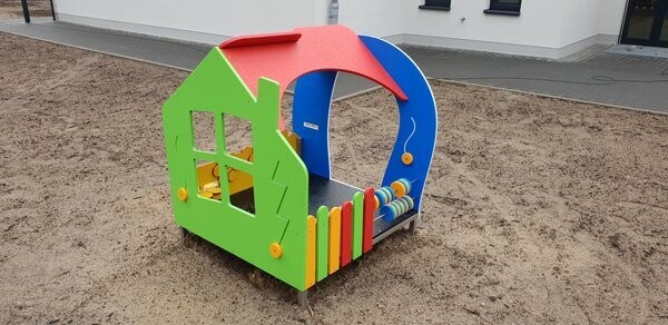 Maisonnette - Acier Inoxydable et PEHD Haute Qualité-  Aire de Jeux conforme EN1176