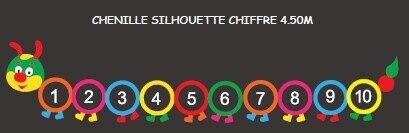 Jeux Thermocollés - Chenille 10 Chiffres
