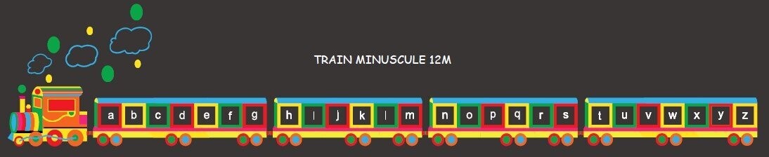 Jeux Thermocollés Train Alphabet Minuscule