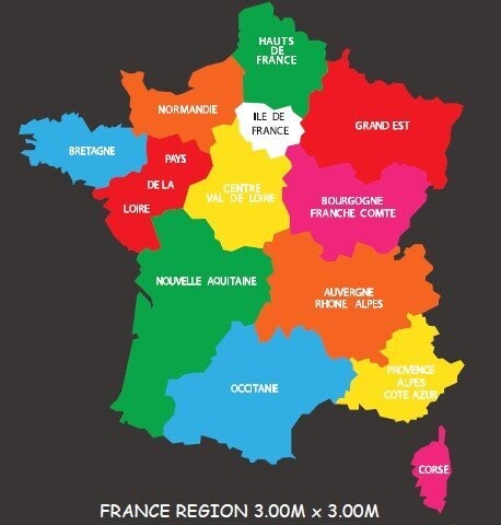 Jeux Thermocollés - Régions de France