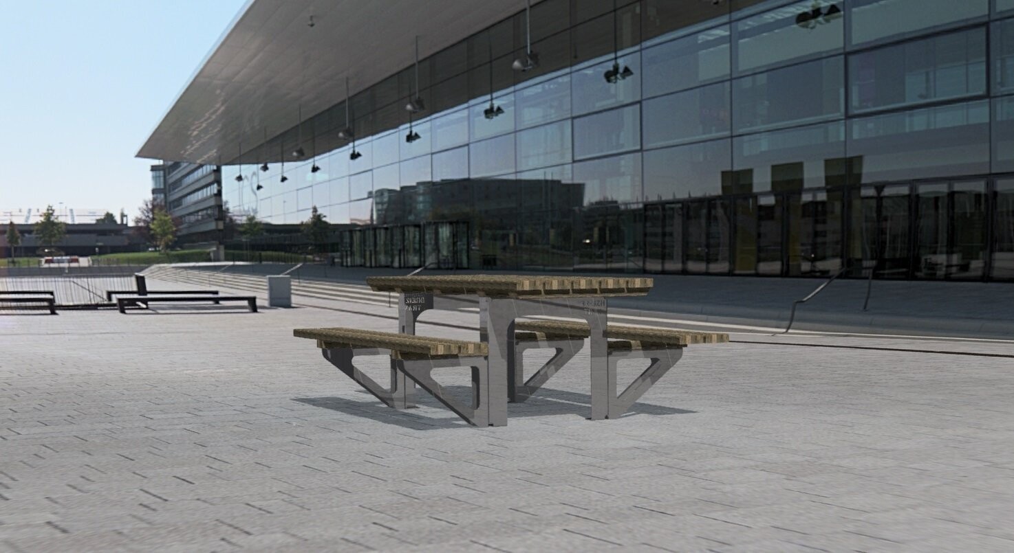 Table d'extérieur en Acier Inoxydable Personnalisable
