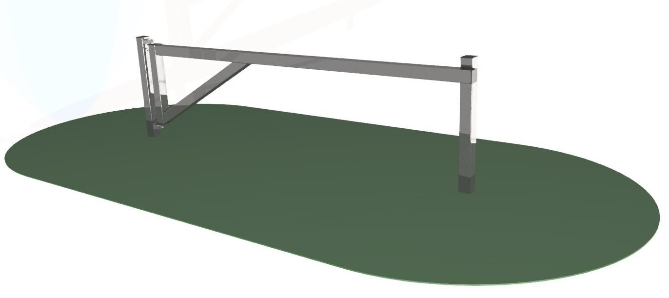 Barrière Forestière ou Barrière Pivotante en Acier Inoxydable