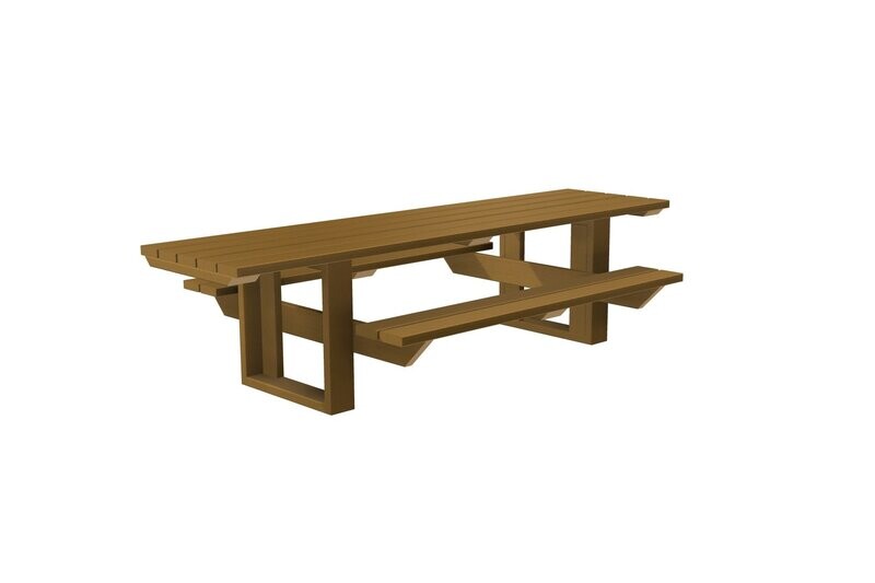 Table Pique Nique Bois Classe IV ou Plastique Recyclé adaptée PMR