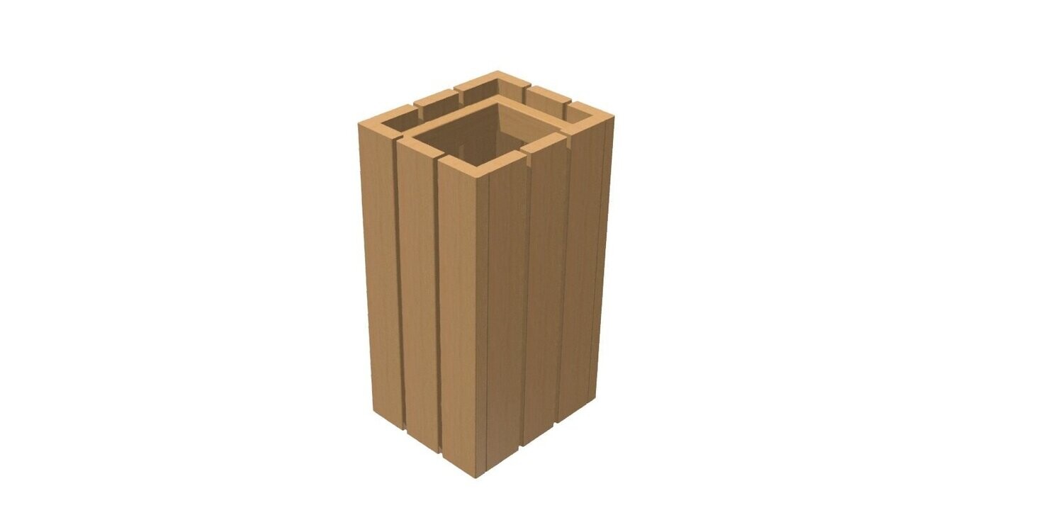 Corbeille 110L Bois Classe IV