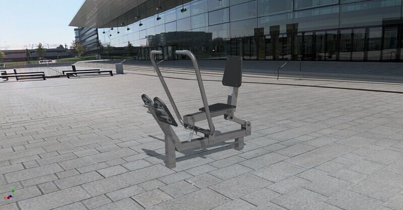Station Rameur en Acier inoxydable