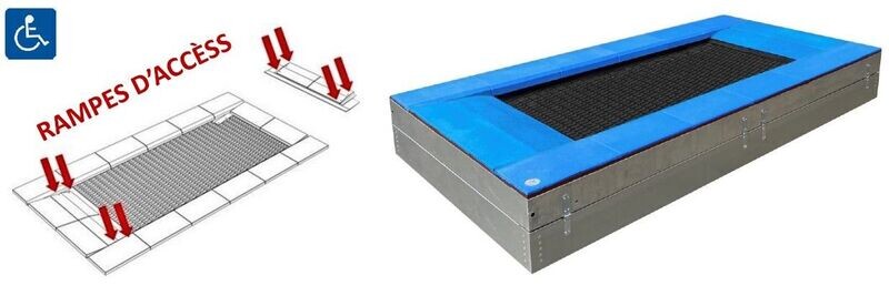 Trampoline PMR - Aires de Jeux Collectivités conforme EN1176