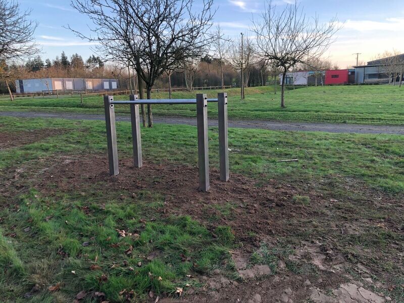 Station Double Barre Parallèle en Acier Inoxydable - Dips