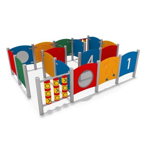 Aire de jeux inclusive avec panneaux éducatifs -  Aire de Jeux conforme EN1176