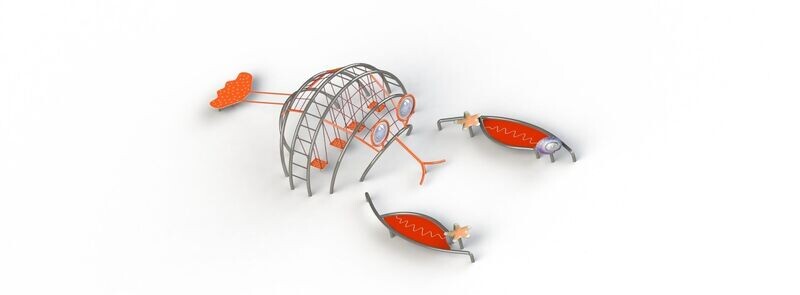 Jeu multi tours Homard  -  Aire de Jeux conforme EN1176