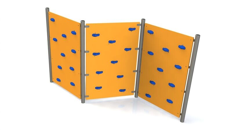 Mur d'escalade triple  -  Aire de Jeux conforme EN1176