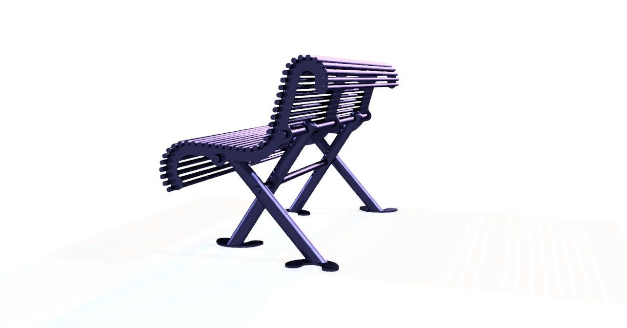 Banc Acier Inoxydable à barreaux