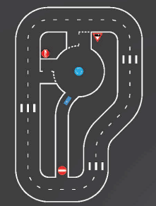 Jeux Thermocollés - Circuit Vélo 11m50x7m50