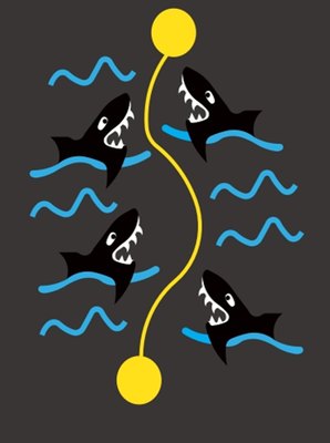 Jeux Thermocollés - Piste aux Requins 5mx3m