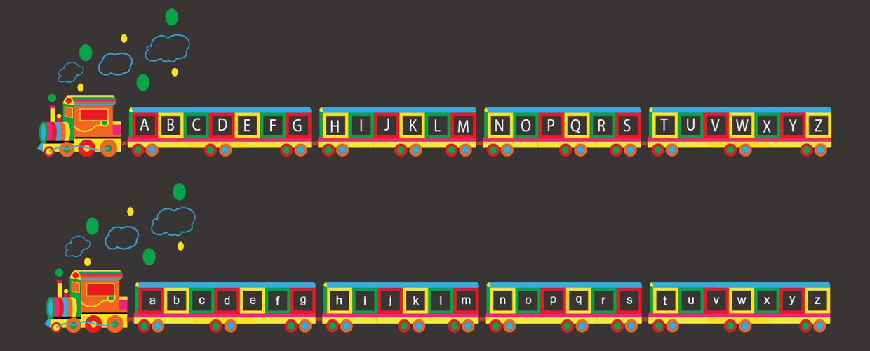 Jeux Thermocollés - Train Alphabet