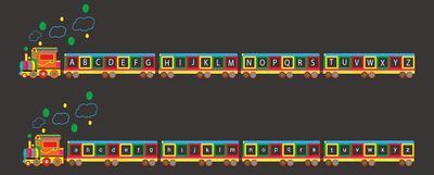Jeux Thermocollés - Train Alphabet