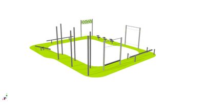 Parcours Agilité 8 Acier Inoxydable 304L -  Aire de Jeux conforme EN1176