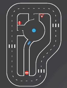 Jeux Thermocollés - Circuit Vélo 11m50x7m50