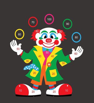 Jeux Thermocollés - Clown 4mx3m