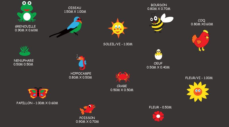 Jeux Thermocollés - Graphisme Lot 13