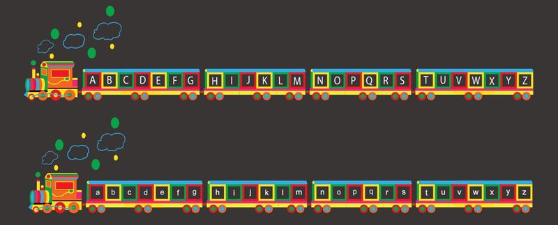 Jeux Thermocollés - Train Alphabet