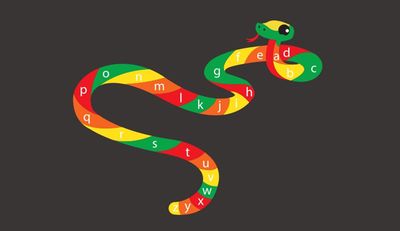 Jeux Thermocollés - Serpent Alphabet Minuscule 3m80x3m